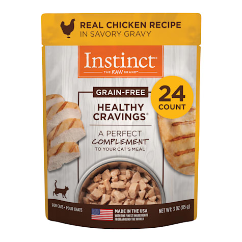 Instinct Healthy Cravings Grain Free Real Chicken Recipe Natural Wet Cat Food Topper