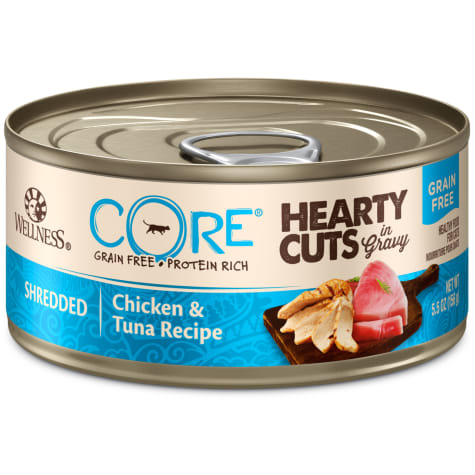 Wellness CORE Hearty Cuts Natural Grain Free Chicken & Tuna Wet Cat Food