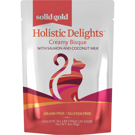 Solid Gold Holistic Delights Creamy Bisque Grain Free Wet Cat Food, Salmon and Coconut Milk