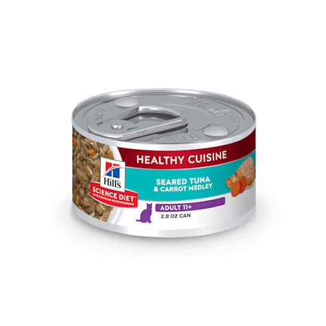 Hill's Science Diet Senior 11+ Healthy Cuisine Seared Tuna & Carrot Medley Canned Wet Cat Food