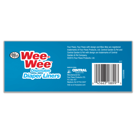 Wee Wee Disposable Diaper Liners 24 Pack Petco