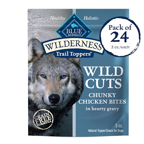 Blue Buffalo Wilderness Trail Toppers Wild Cuts Chicken Bites in Hearty Gravy Wet Dog Food