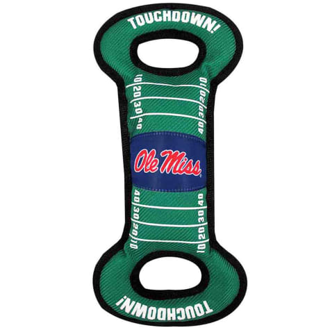 Pets First Ole Miss Rebels NCAA Field Tug Dog Toy