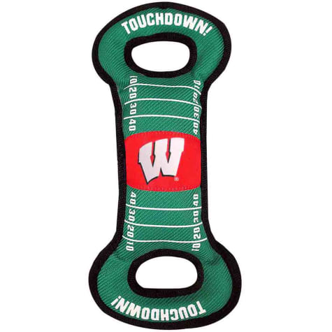 Pets First Wisconsin Badgers NCAA Field Tug Dog Toy