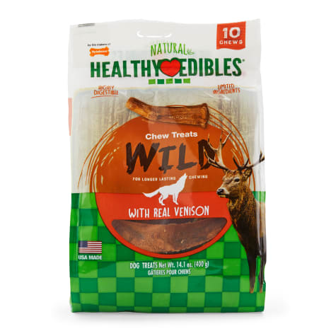 Nylabone Healthy Edibles Edible Antler Real Venison Dog Treats