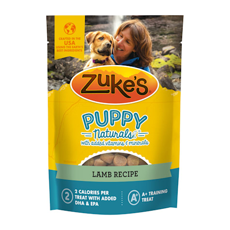 Zuke's Puppy Naturals Bag of Soft Puppy Treats for Training, Natural Dog Treats Bites with Lamb Recipe