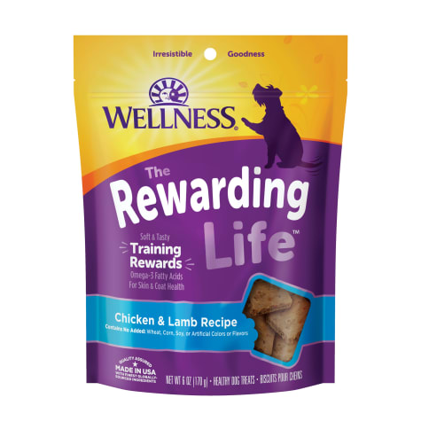 Wellness Complete Health Rewarding Life Chicken & Lamb Soft & Chewy Dog Treats