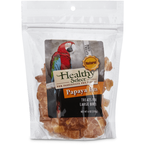 Healthy Select Papaya Bits Treats for Large Birds