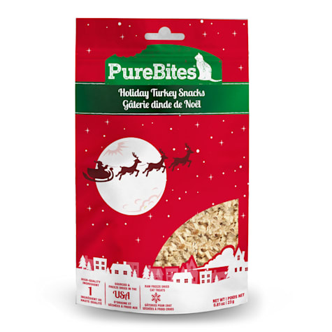 PureBites Grain Free Holiday Turkey Recipe Dry Cat Treats