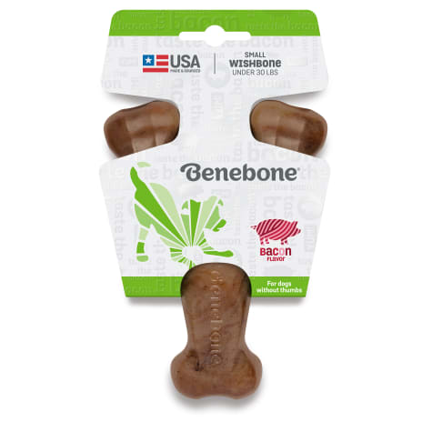 Benebone Bacon Flavored Wishbone Chew Toy