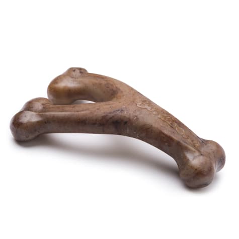benebone bacon flavored wishbone chew toy