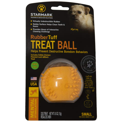 Starmark Rubber Tuff Treat Ball