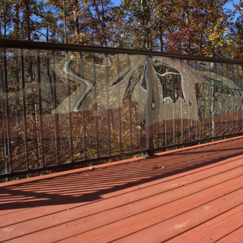 Cardinal Gates Clear Outdoor Deck Shield for Pet Safety