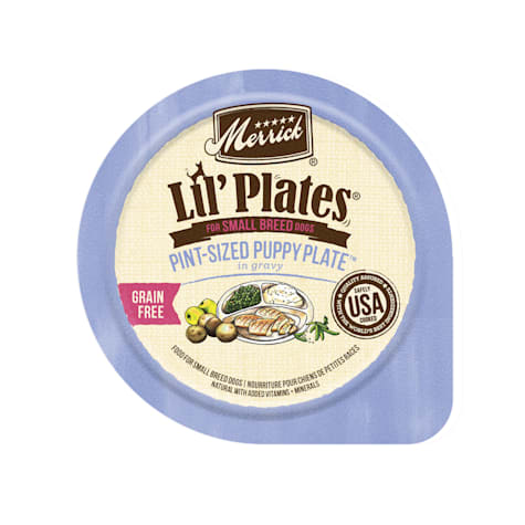 Merrick Lil' Plates Grain Free Pint-Sized Puppy Plate Small Breed Wet Puppy Food