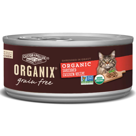 Castor & Pollux Organix Grain Free Organic Shredded Chicken Recipe Wet Cat Food