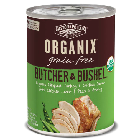 Castor & Pollux Organix Butcher & Bushel Grain Free Organic Chopped Turkey & Chicken Dinner Wet Dog Food