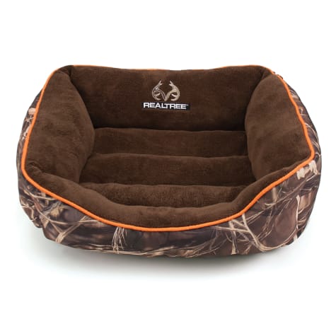 Realtree Camouflage with Orange Trim Pet Bed, 25" L x 21 ...