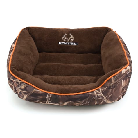 Realtree Camouflage with Orange Trim Pet Bed, 25" L x 21 ...