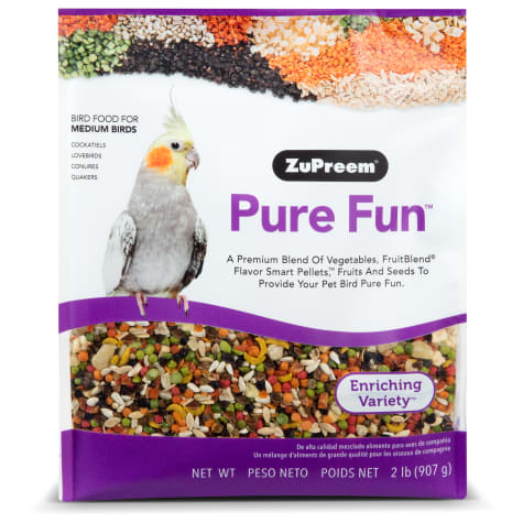 ZuPreem Pure Fun Bird Food for Medium Birds, 2 lbs.