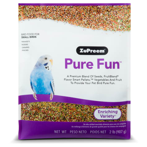 ZuPreem Pure Fun Bird Food for Small Birds, 2 lbs.