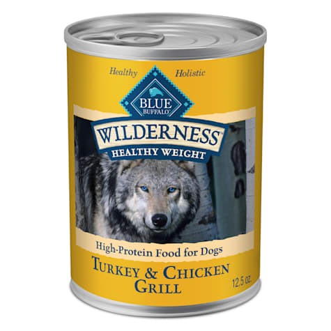 Blue Buffalo Wilderness Healthy Weight High-Protein & Grain-Free Turkey&Chicken Recipe Adult Wet Dog Food