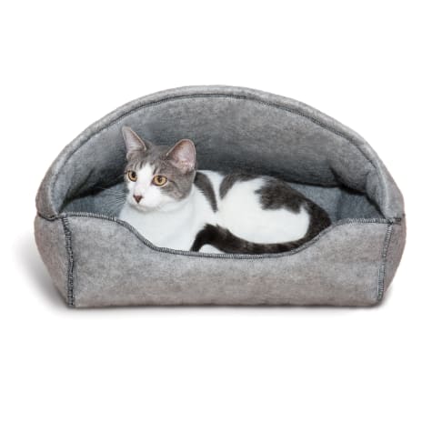 K&H Gray Amazin' Hooded Cat Lounger