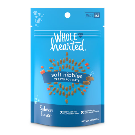 WholeHearted Savory & Tasty Soft Cat Treats - Salmon Recipe