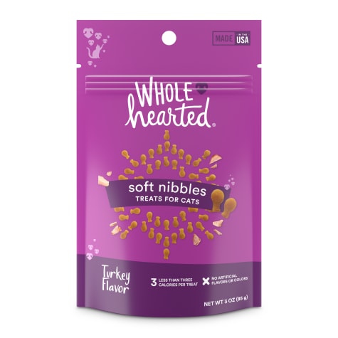 WholeHearted Savory & Tasty Soft Cat Treats - Turkey Recipe