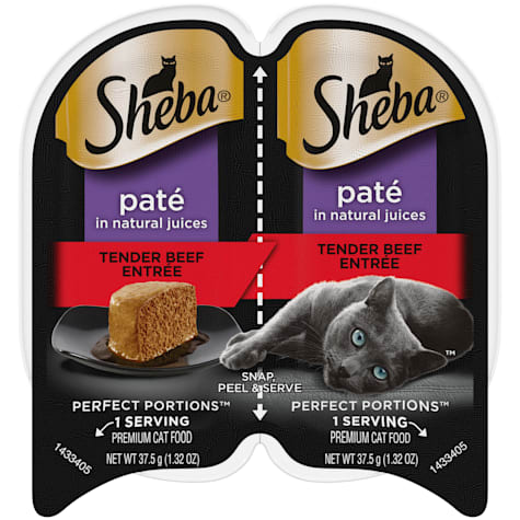Sheba Perfect Portions Tender Beef Entree Wet Cat Food Pate