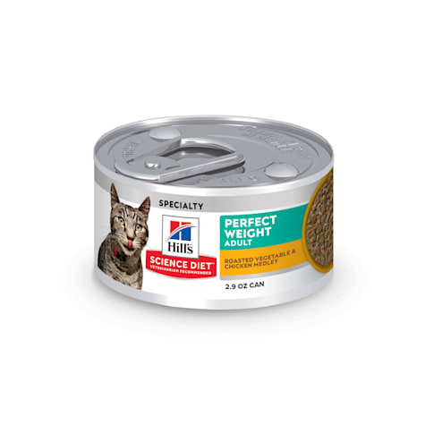 Hill's Science Diet Perfect Weight Roasted Vegetable and Chicken Medley Canned Wet Cat Food