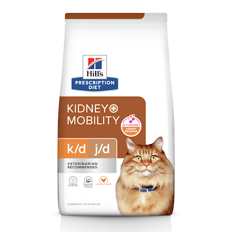 Hill's Prescription Diet k/d + j/d Kidney + Mobility Chicken Flavor Dry Cat Food