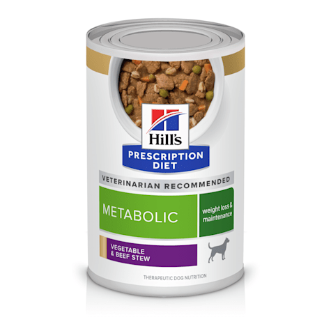 Hill's Prescription Diet Metabolic Weight Management Vegetable & Beef Stew Canned Dog Food