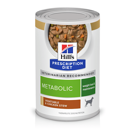 Hill's Prescription Diet Metabolic Weight Management Vegetable & Chicken Stew Canned Dog Food