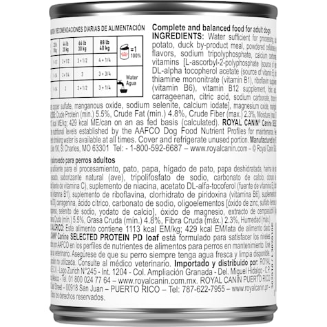 royal canin duck dog food