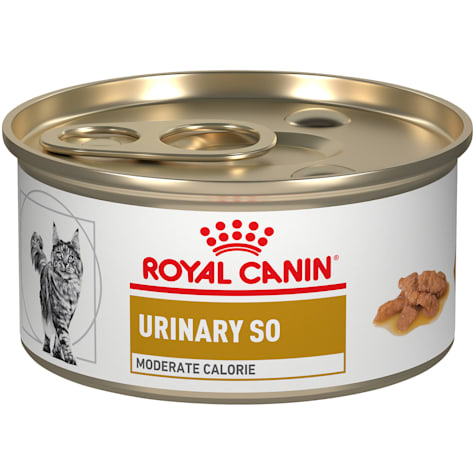 Royal Canin Veterinary Diet Feline Urinary SO Moderate Calorie Morsels In Gravy Canned Cat Food
