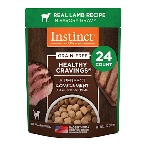 Instinct Healthy Cravings Grain Free Real Lamb Recipe Natural Wet Dog Food Topper