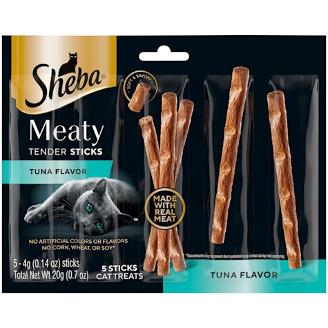 Sheba Meaty Tender Sticks Soft Cat Treats Tuna Flavor