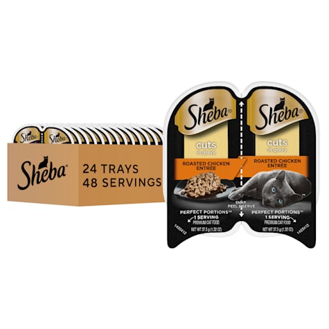 Sheba Perfect Portions Cuts in Gravy Roasted Chicken Entree Wet Cat Food