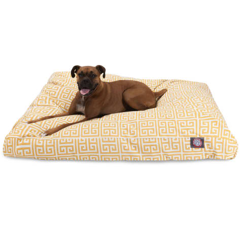 Majestic Pet Citrus Towers Shredded Memory Foam Rectangle Dog Bed
