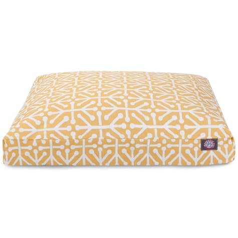 Majestic Pet Citrus Aruba Shredded Memory Foam Rectangle Dog Bed