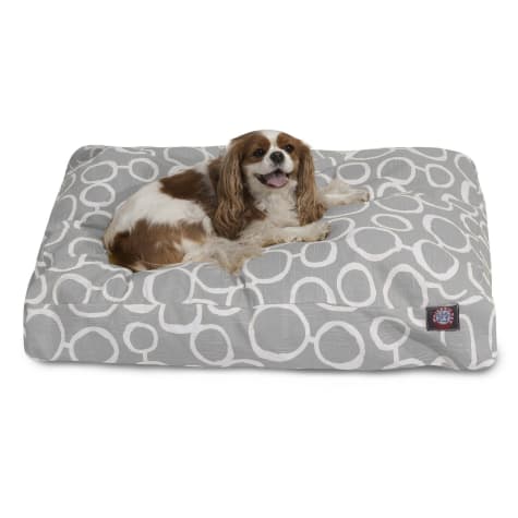 Majestic Pet Gray Fusion Shredded Memory Foam Rectangle Dog Bed