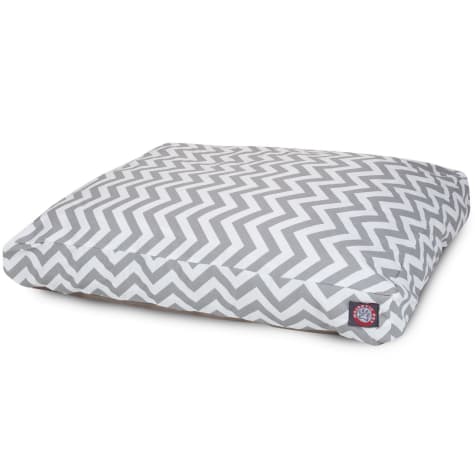 Majestic Pet Gray Chevron Rectangle Pet Bed