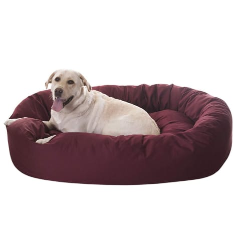 Majestic Pet Burgundy Bagel Dog Bed