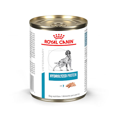 Royal Canin Veterinary Diet Hydrolyzed Protein Wet Dog Food with food sensitivities