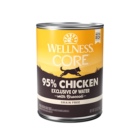 Wellness CORE 95% Natural Wet Grain Free Chicken & Broccoli Dog Food