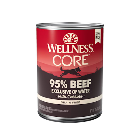 Wellness CORE 95% Natural Wet Grain Free Beef & Carrots Dog Food