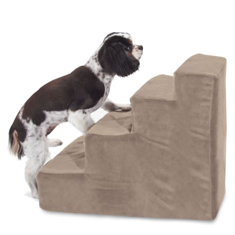 Majestic Pet Products 4-Step Stone Suede Pet Stairs