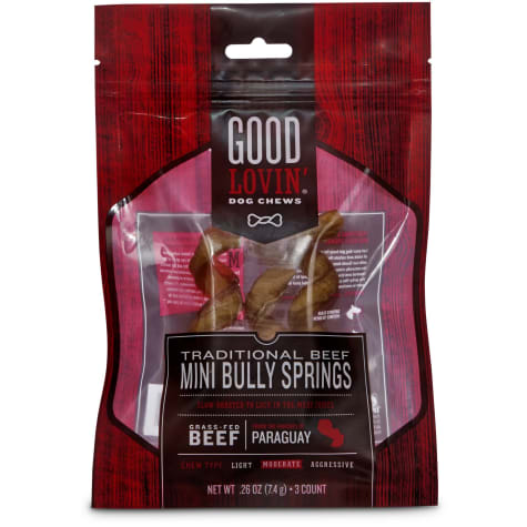 Good Lovin' Traditional Beef Mini Bully Spring Dog Chew