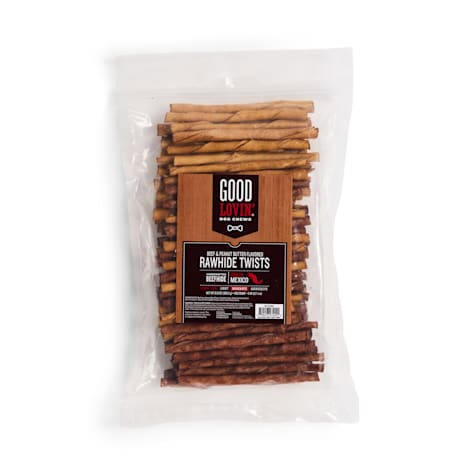 Good Lovin' Beef and Peanut Butter Flavored Rawhide Twist Dog Chews