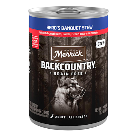Merrick Backcountry Grain Free Hero's Banquet Stew Wet Dog Food